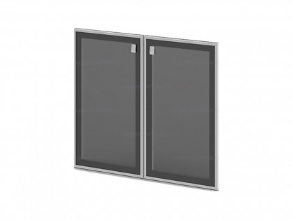 Мебель для персонала Vasanta V-014 Двери стеклянные в алюминиевом профиле